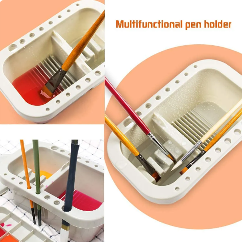 Multifunction Painting Brush Basin